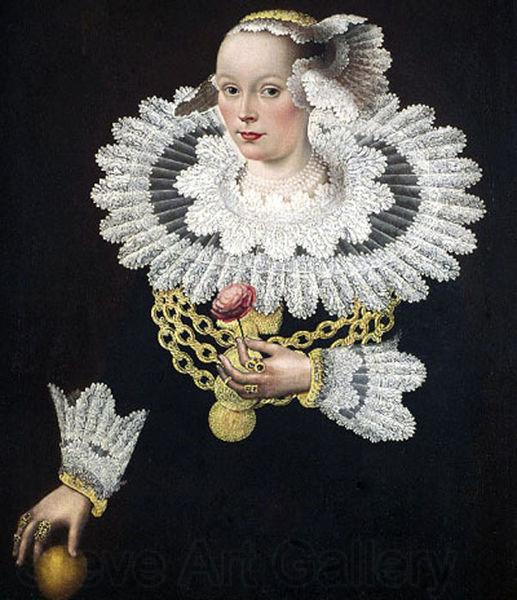 Michael Conrad Hirt Portrait of Anna Rosina Tanck, wife of the mayor of Lubecker Spain oil painting art